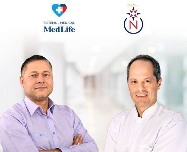 Mihai Marcu, Preşedinte & CEO MedLife Group şi Ovidiu Nicolae Palea, fondatorul Nord - Grupul Medical Provita