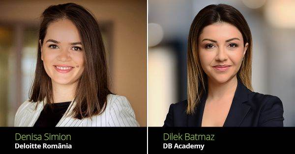 Denisa Simion, Manager Servicii Corporate Forensics, Deloitte România, şi Dilek Batmaz, fondator al platformei de e-learning DB Academy