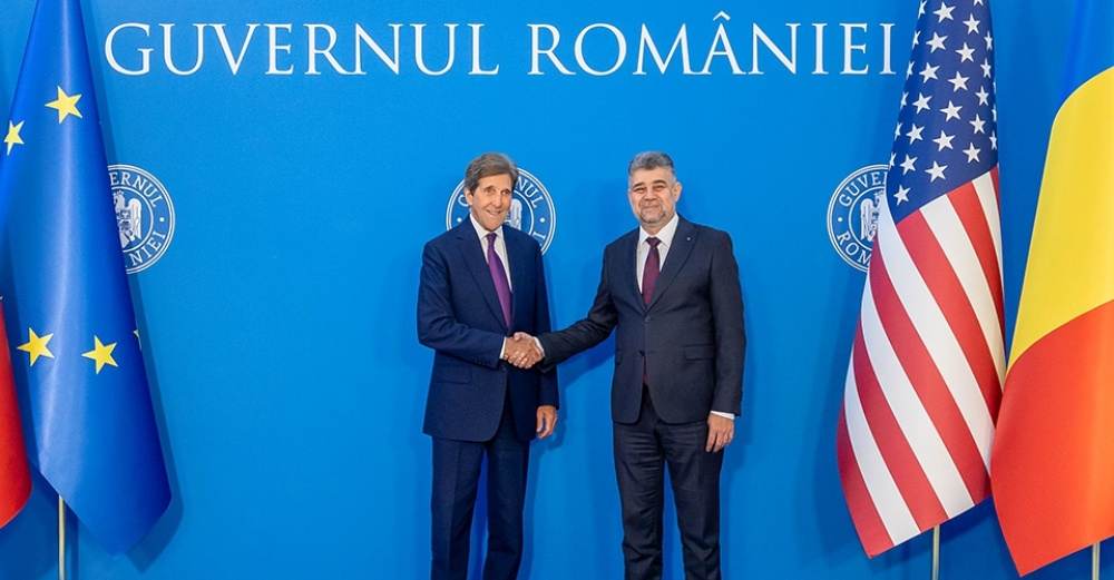 Marcel Ciolacu a avut o întrevedere cu John Kerry