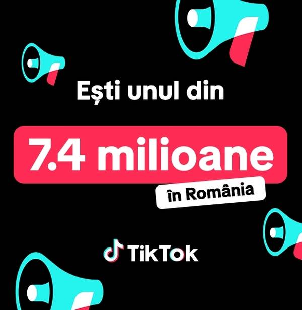 7.4 milioane de români folosesc TikTok în fiecare lună