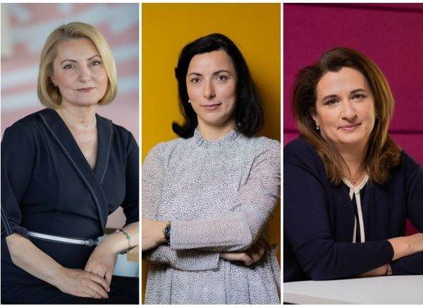 De la stânga la dreapta: Elena Bocan - directorul RFI, Gabriela Piştalu - directorul PAS şi Ruxandra Dragomir - directorul DEV