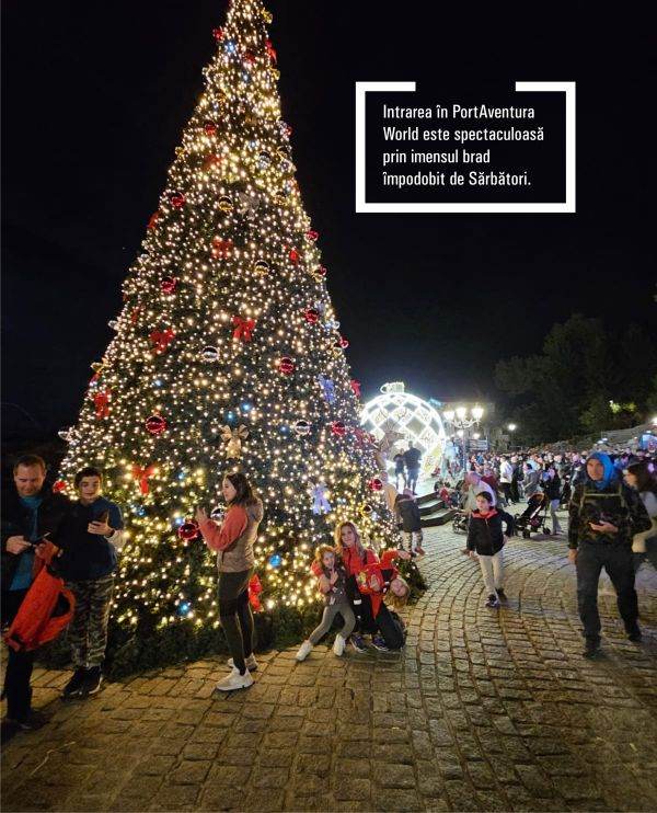 The largest theme park in Spain is getting ready for Christmas.