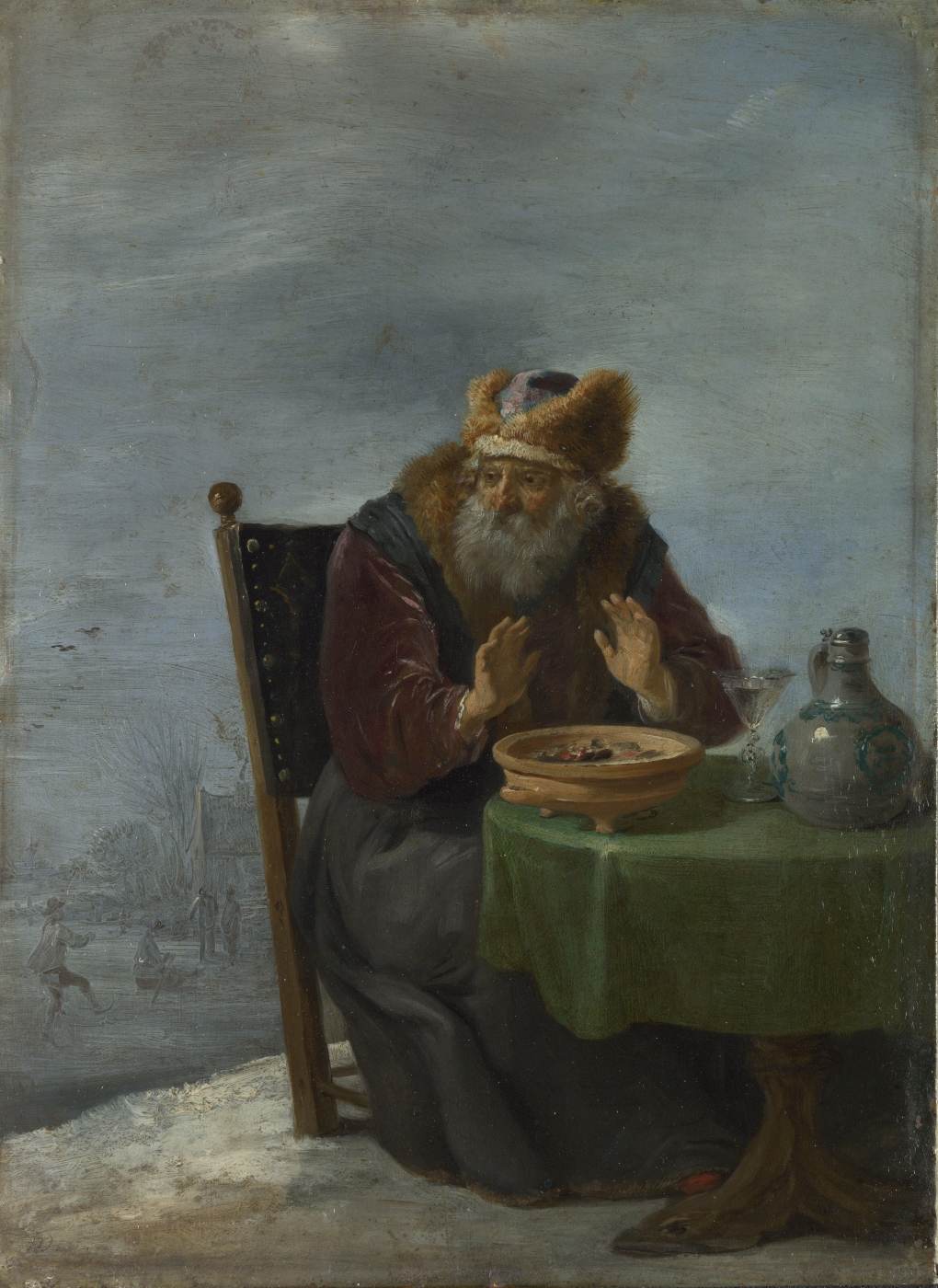 David Teniers cel Tânăr (1610-1690) - "Iarna" (cca. 1644) | Sursa: https://commons.wikimedia.org/wiki/File:David_Teniers_de_Jonge_-_Winter_(National_Gallery,_Londen).jpg