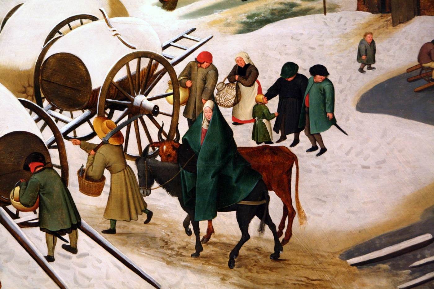 Pieter Brueghel cel Tânăr (1564-1638) - "Recensământul din Betleem - detaliu" (cca. 1605) | Sursa: https://commons.wikimedia.org/wiki/File:Pieter_Brueghel_de_Jonge_-_Volkstelling_te_Bethlehem.jpg#