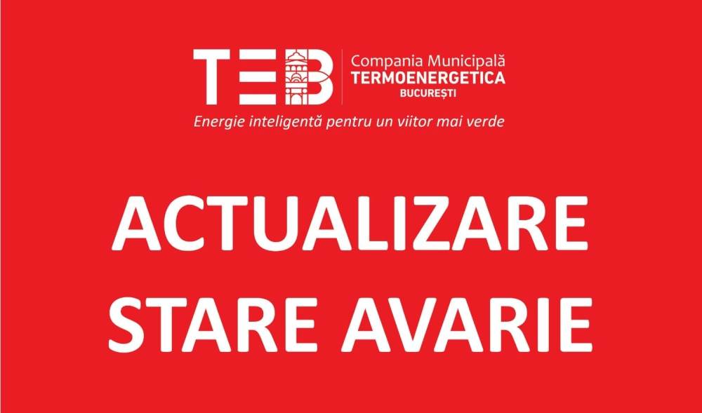 Termoenergetica anunţă că a finalizat sudurile pentru reparaţia avariei de pe Magistrala Griviţa