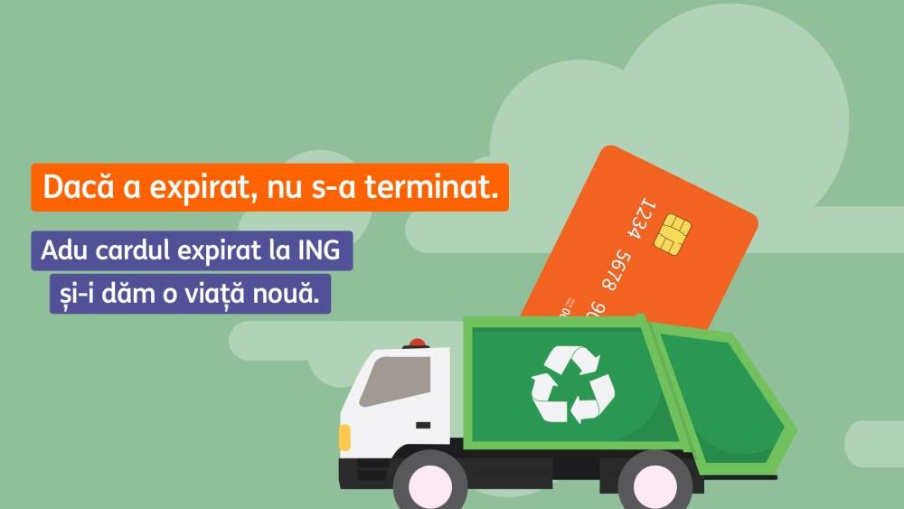 ING Bank transformă cardurile expirate în ţevi din plastic; 1 milion de carduri pot fi reciclate anual