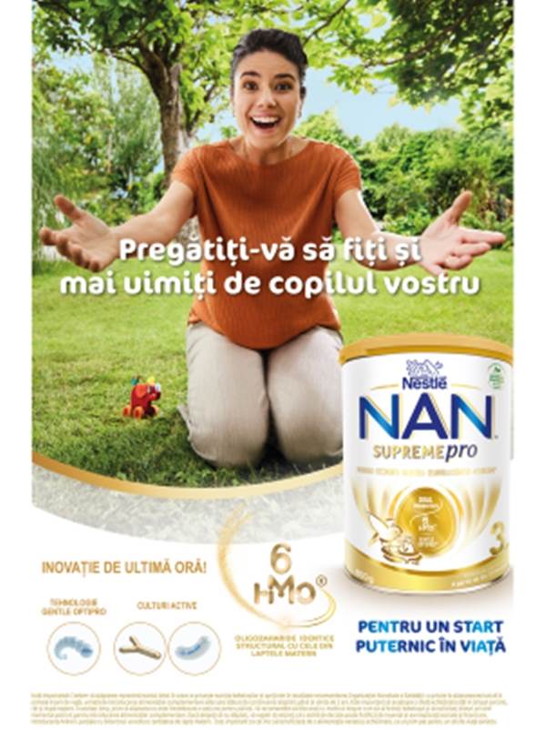 Nestle lansează o nouă formulă de lapte Nestle pentru copiii de vârstă mică