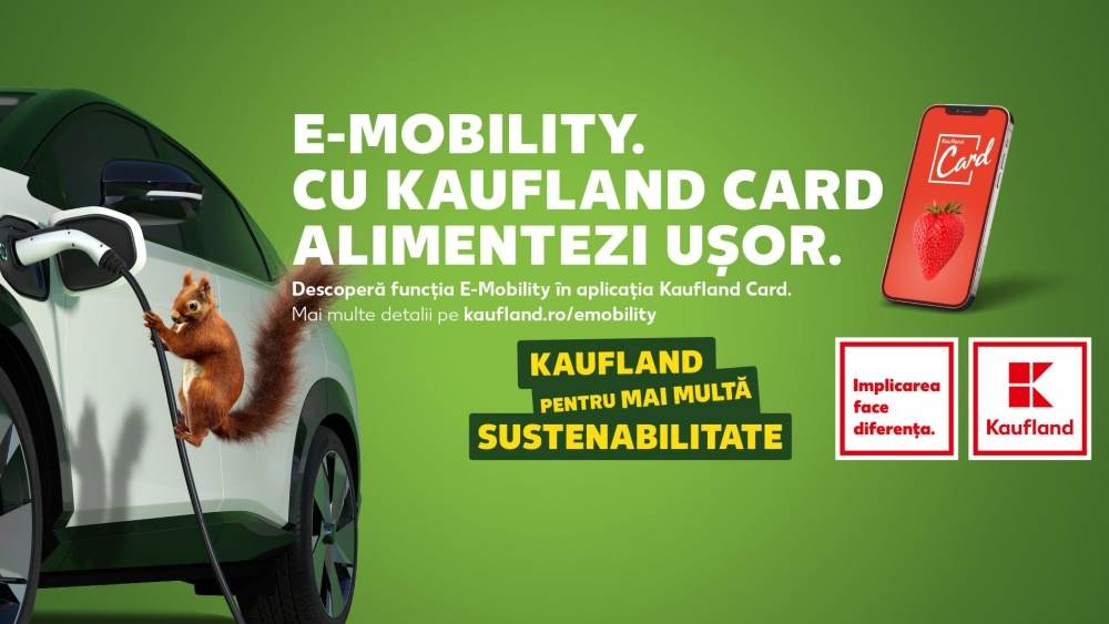 Kaufland România lansează E-Mobility, serviciul dedicat încărcării maşinilor electrice