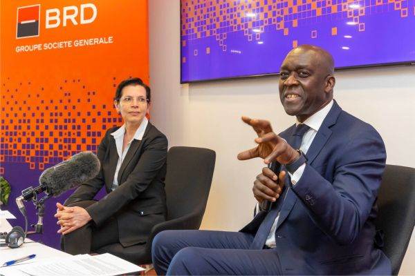 Maria Rousseva, CEO BRD Groupe Societe Generale, şi Makhtar Diop, Managing Director al IFC