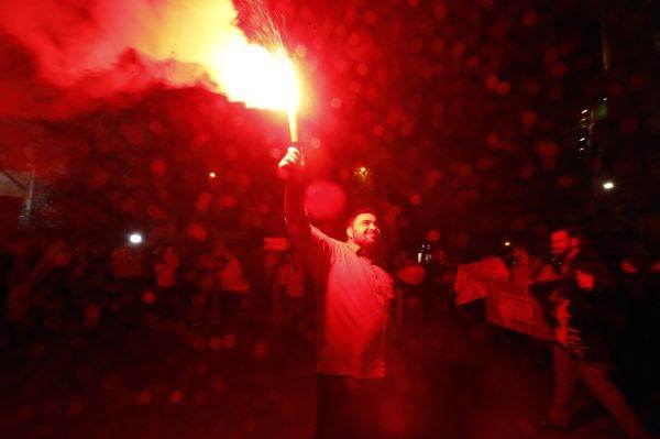 Iranians celebrate in Palestine Square in Tehran after Iran launched drone strikes against Israel (EPA/Abedin Taherkenareh). Photo source: Agerpres