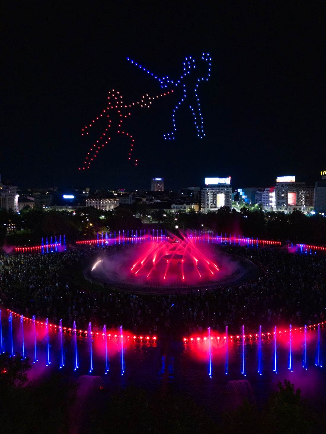 Spectacolele "Simfonia Campionilor" din 17 şi 18 august vor fi acompaniate de show-uri cu drone