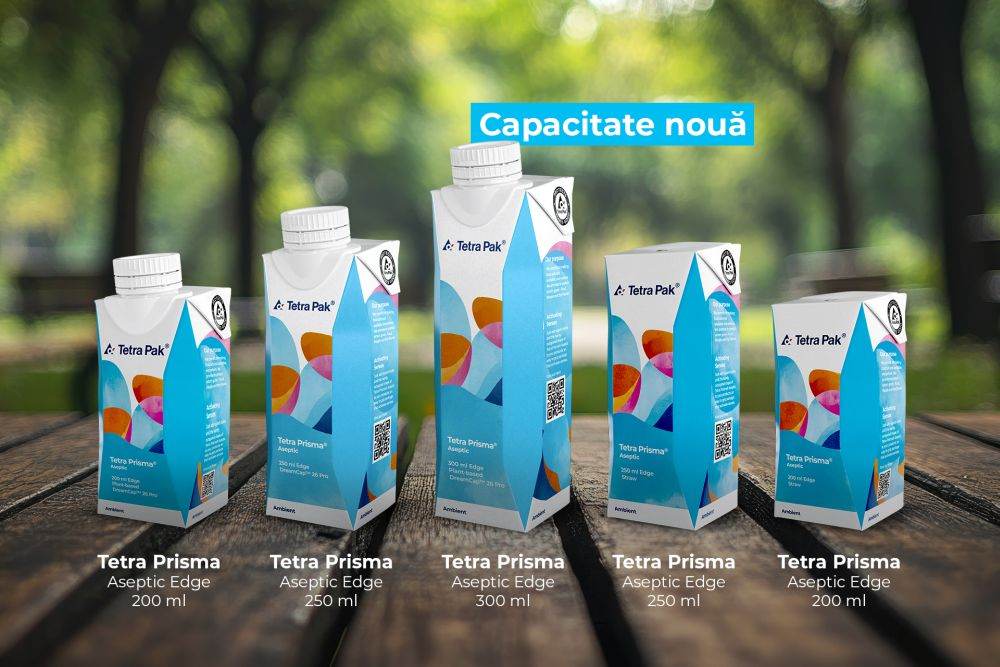 Tetra Pak a introdus o gamă largă de ambalaje funcţionale, Tetra Prisma 