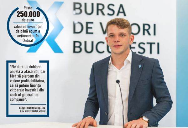 OnLeaf vrea să se listeze la Bursa de Valori Bucureşti