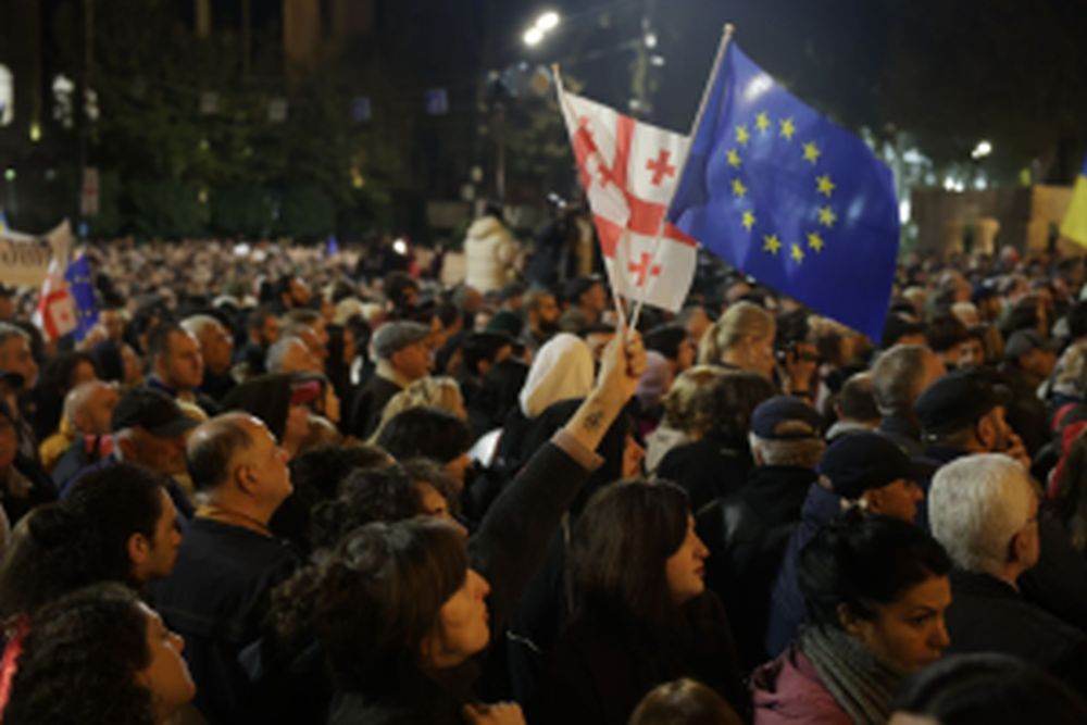 Proteste în Georgia după îngheţarea negocierilor pentru aderarea la UE