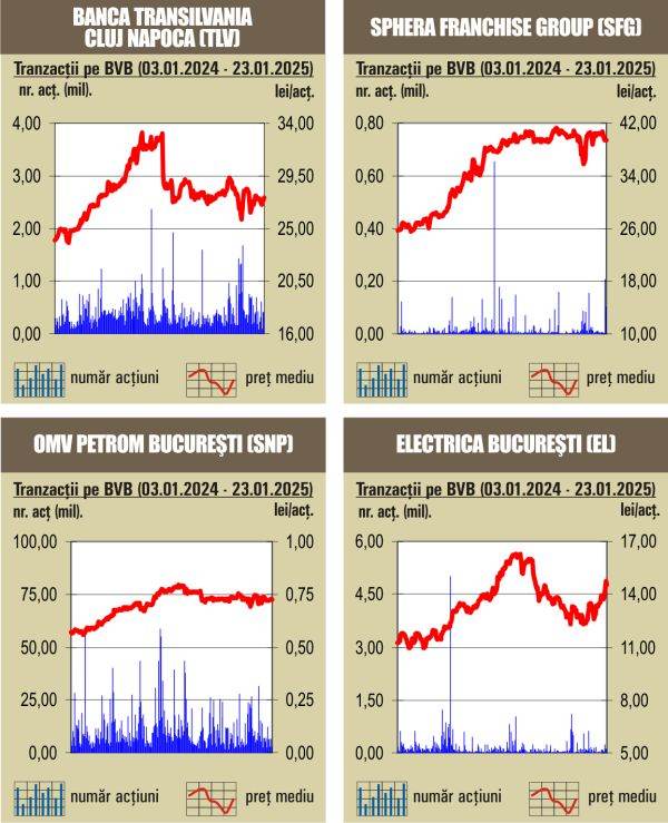 Tranzacţii de numai 35 milioane lei, cu mult sub media zilnică a anului trecut 