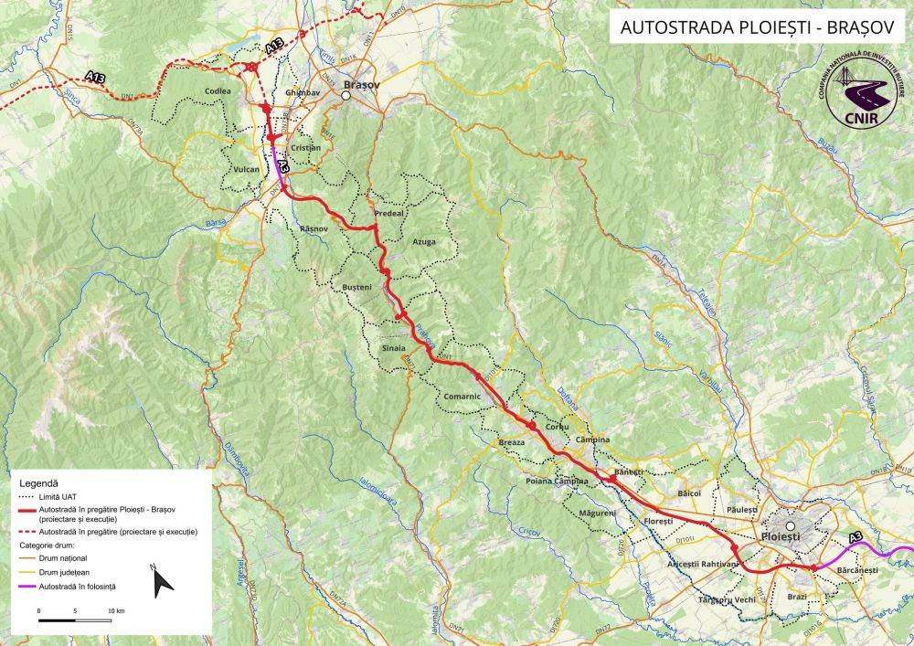 Sursa foto: Compania Naţională de Investiţii Rutiere/Facebook