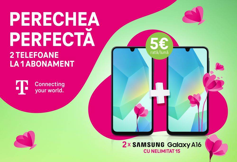 Telekom Romania Mobile lansează oferta "Perechea perfectă" cu două telefoane la un singur abonament