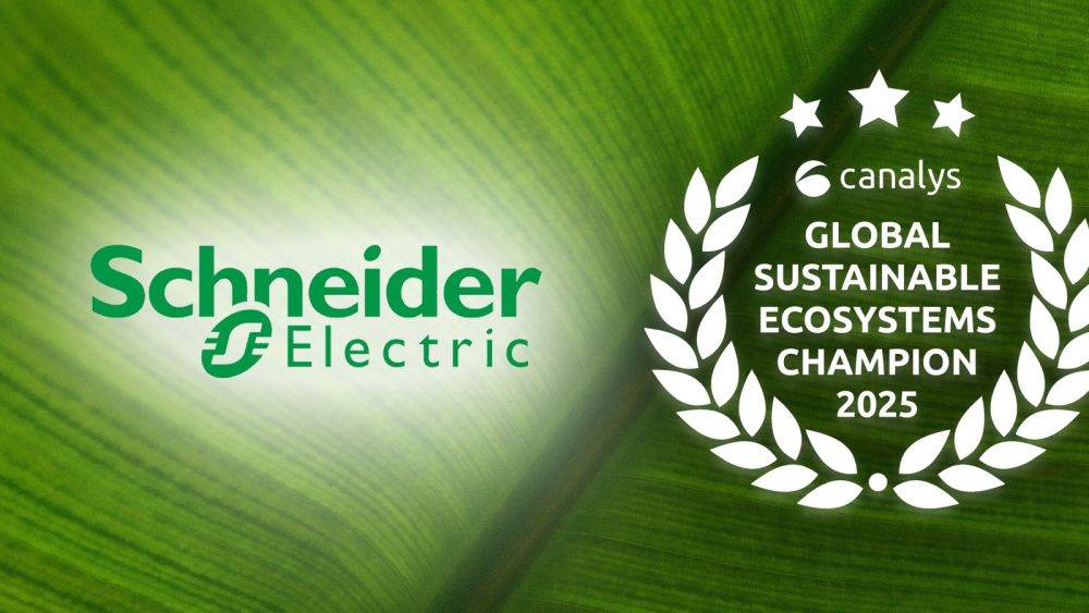 Schneider Electric, recunoscut în clasamentul Canalys pentru sustenabilitate