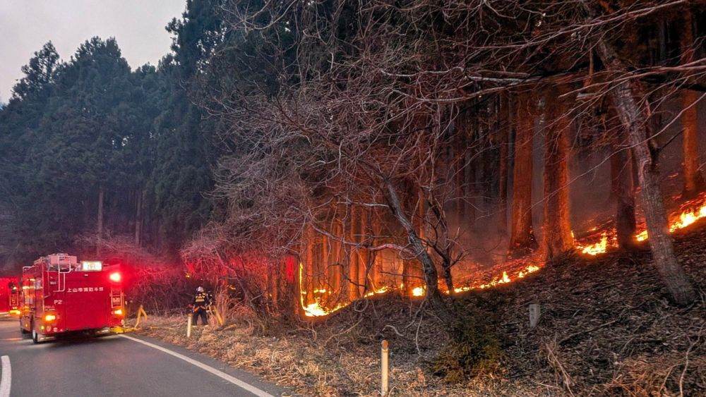 Ploaia aduce speranţe în lupta împotriva incendiilor din Japonia