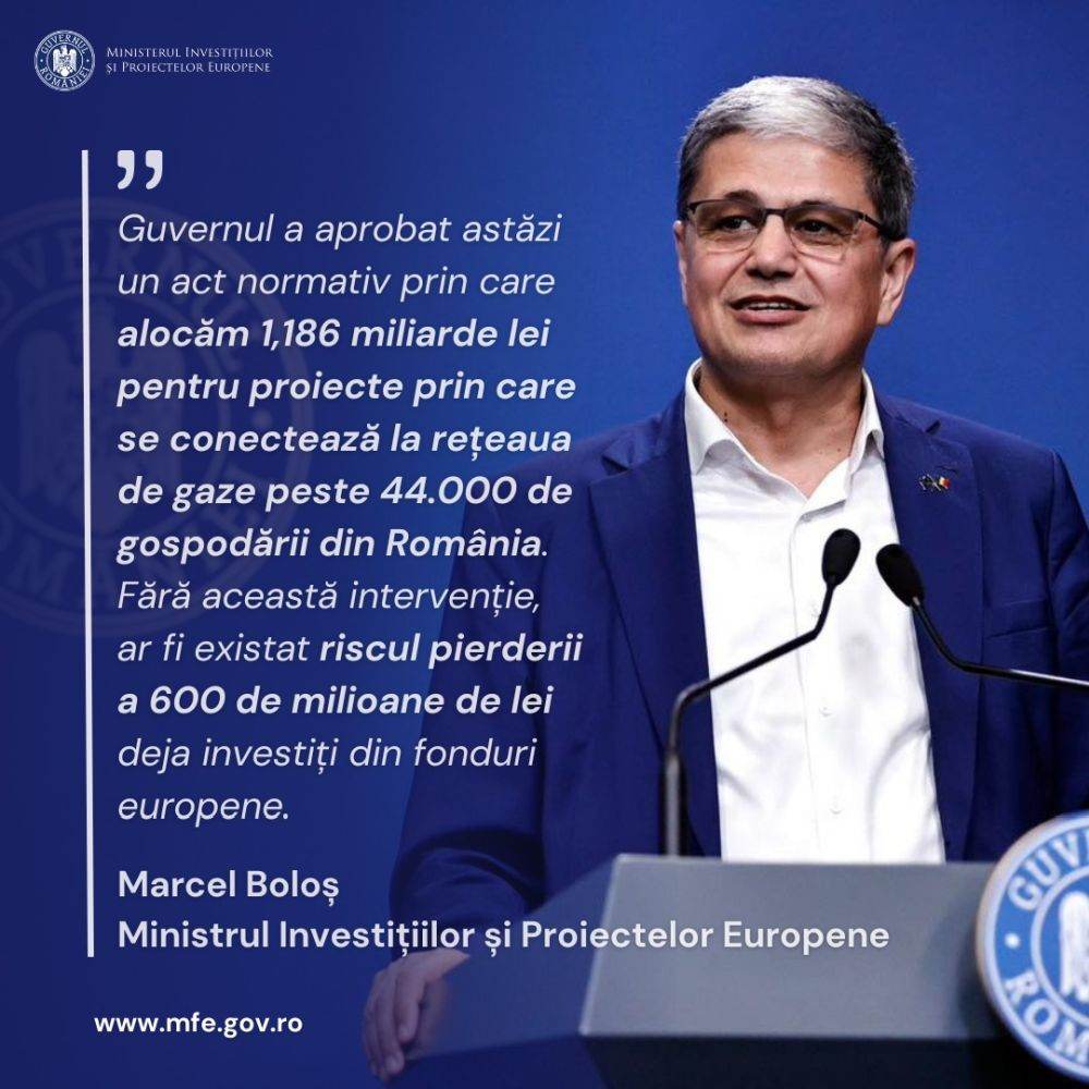  Guvernul alocă 1,186 miliarde de lei pentru finalizarea unor proiecte de care depind 44.000 gospodării