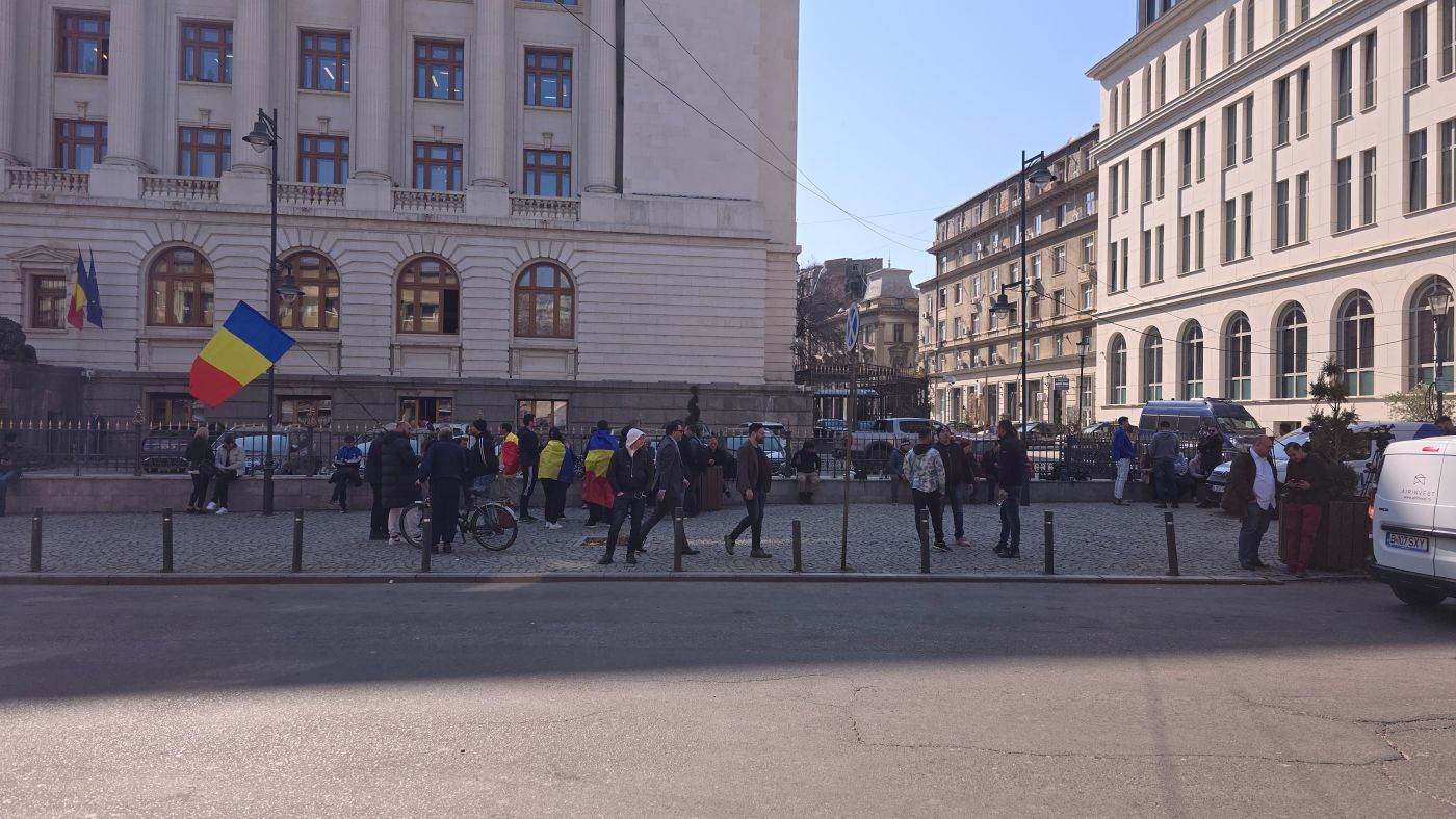 Prezenţă scăzută la manifestaţia de susţinere a lui Călin Georgescu