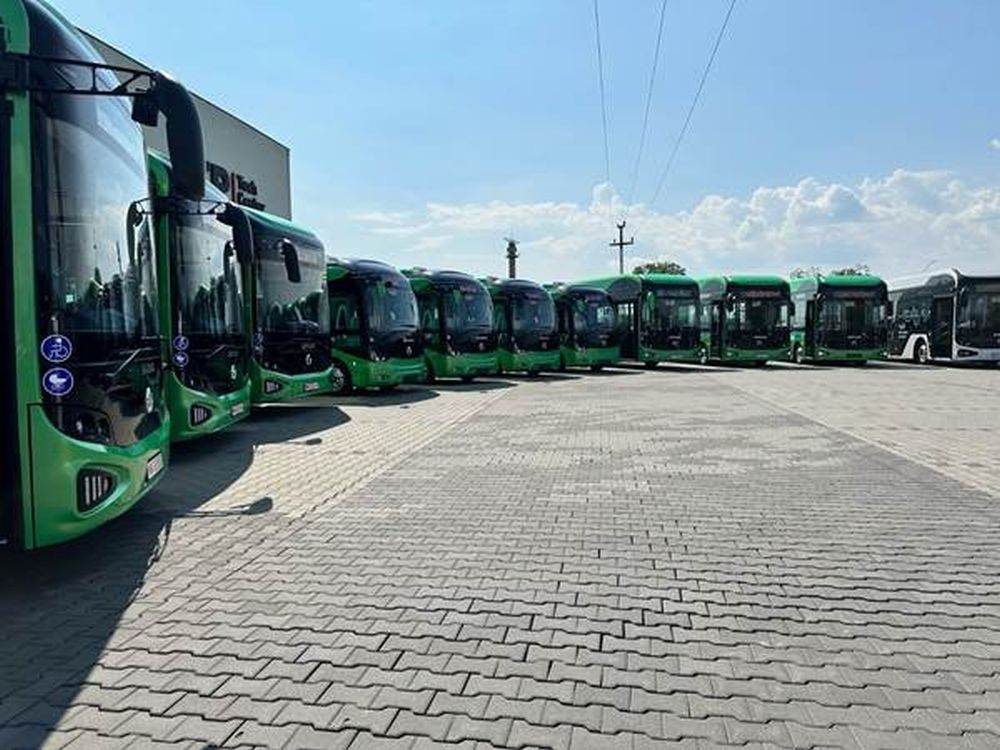 Primăria Galaţi a primit autobuzele electrice în valoare de 27 milioane euro