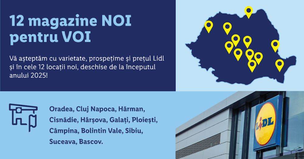 Lidl România a creat peste 250 de locuri de muncă în primele două luni din 2025 şi continuă expansiunea cu 25 de magazine noi până la finalul anului