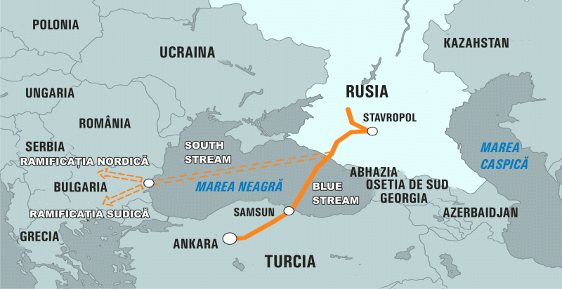 Dacă studiul de fezabilitate va fi favorabil, gazoductul South Stream nu va mai ocoli România.