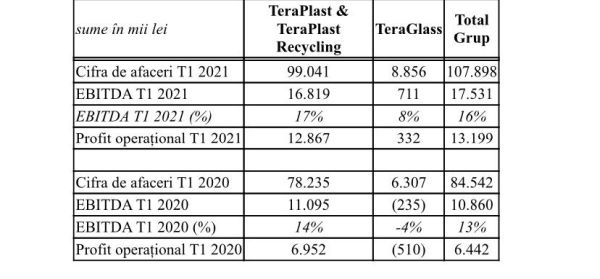 Grupul TeraPlast a înregistrat o cifra de afaceri în creştere cu 28%