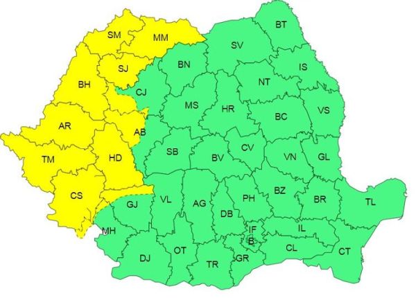 Prognoza meteo (28-29 septembrie 2024)