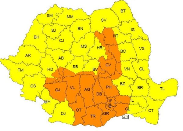 Prognoza meteo (28-29 septembrie 2024)