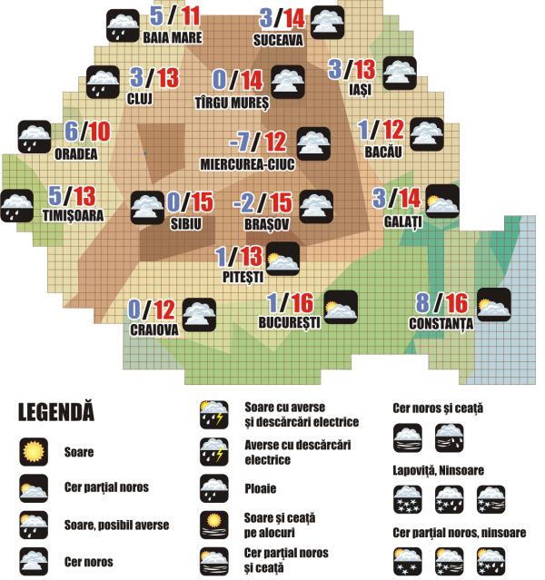 Prognoza meteo (20-21 noiembrie 2024)