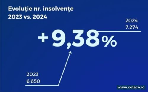 Explozie de insolvenţe: 7.274 de companii au intrat în incapacitate de plată anul trecut