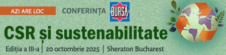 Conferinţa BURSA “CSR şi sustenabilitate”