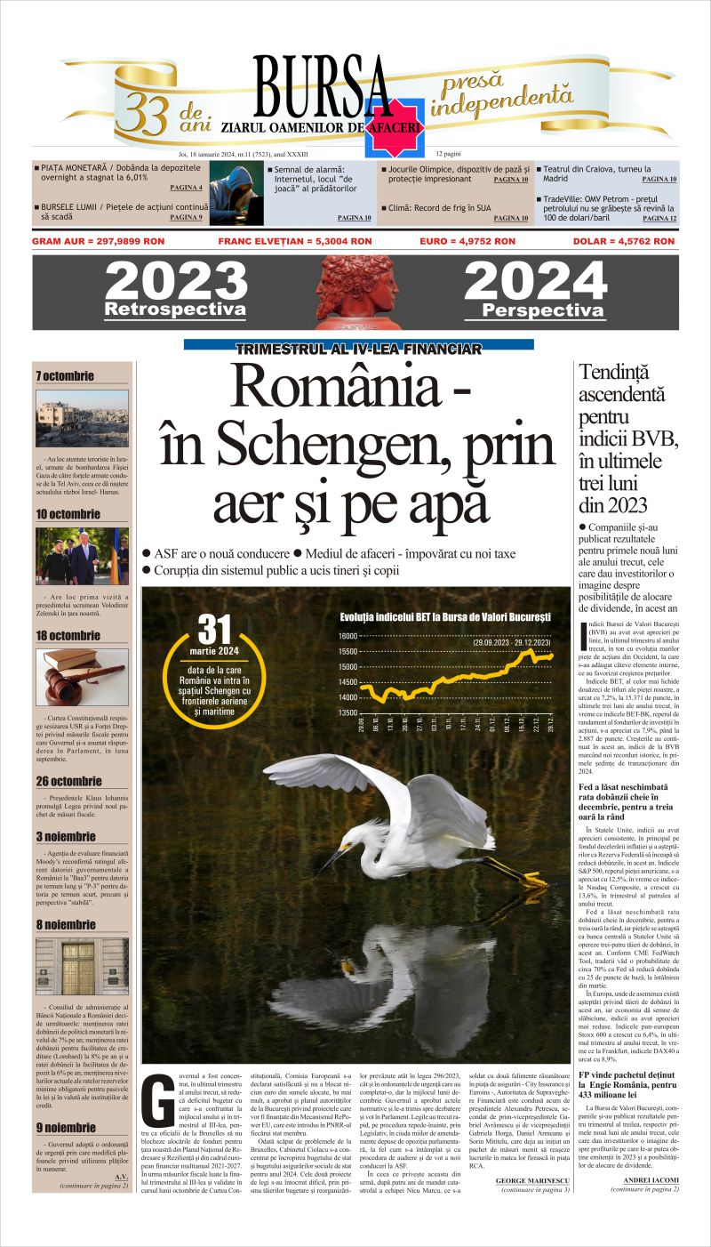 Ediţia din 18.01.2024