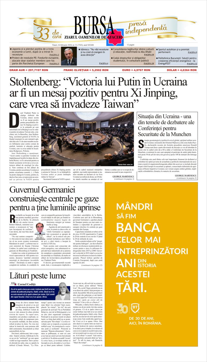 Ediţia din 16.02.2024