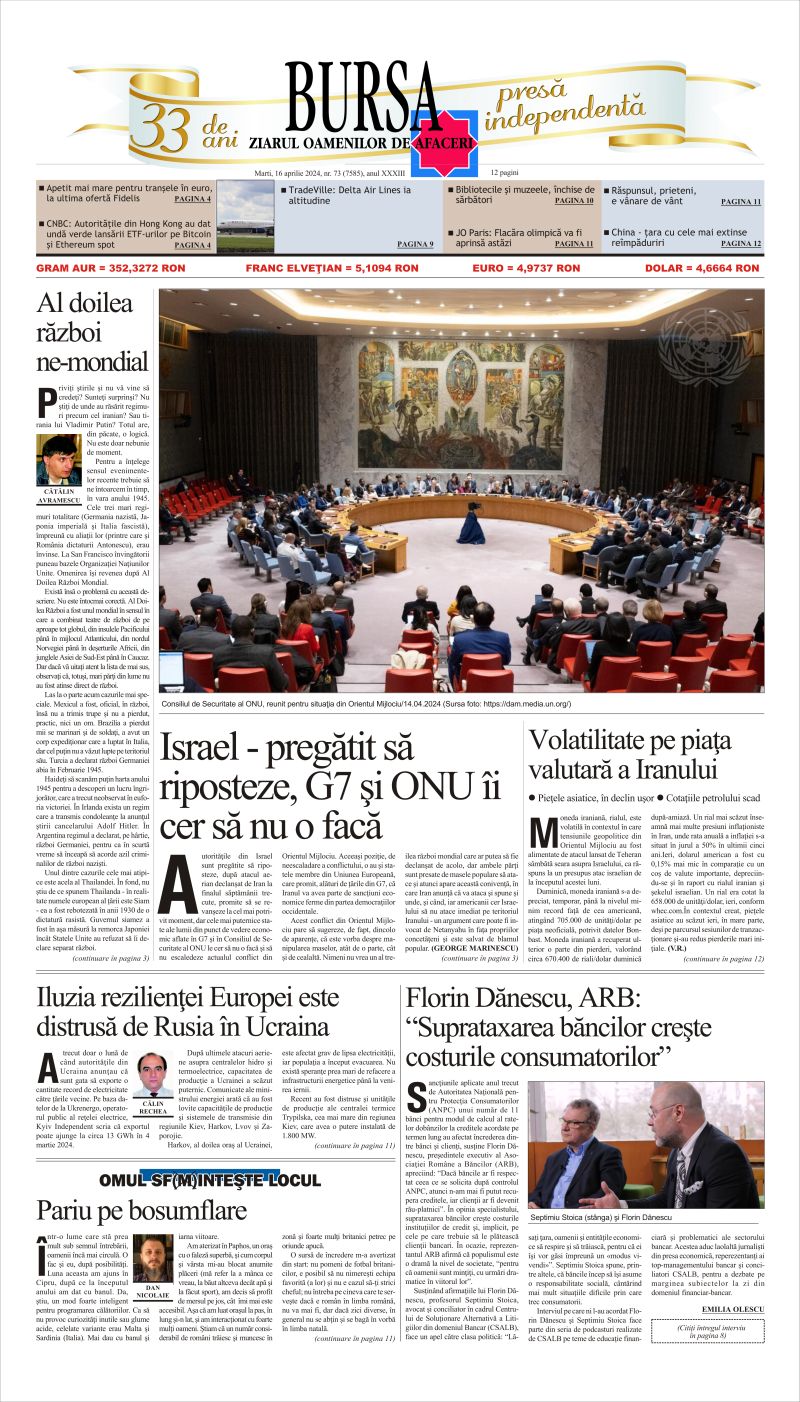 Ediţia din 16.04.2024